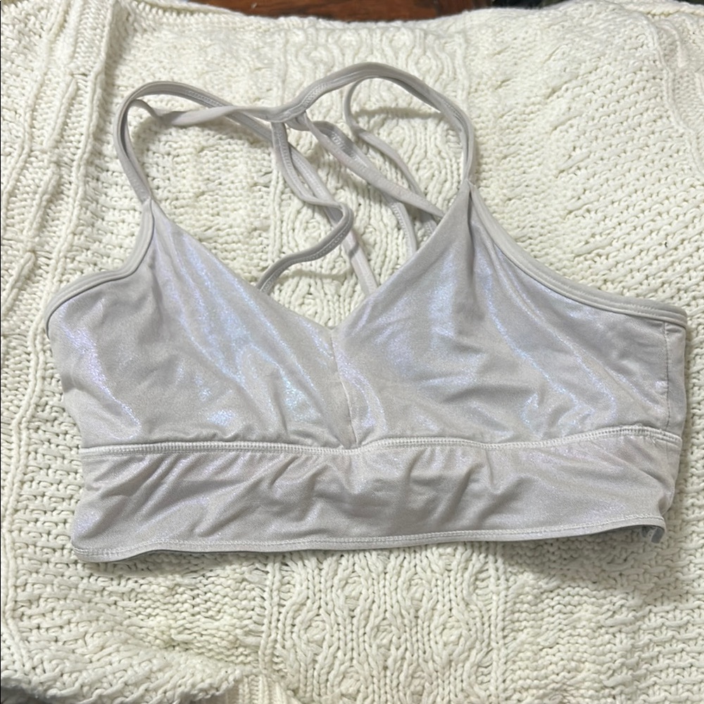 Women's Cream Sports Bra